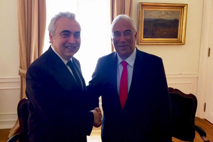 Fatih Birol, Director da AIE e António Costa, Primeiro-Ministro