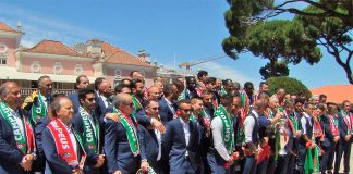 Campeões Europeus recebidos no Palácio de Belém