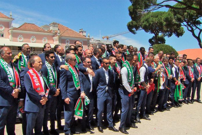 Campeões Europeus recebidos no Palácio de Belém