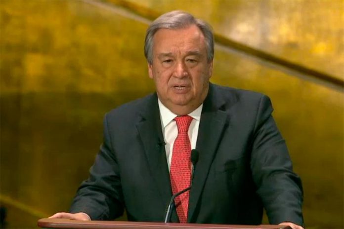 António Guterres no debate na ONU