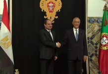 Presidente do Egito em Portugal