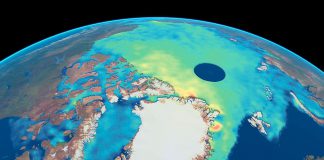 Imagem do CryoSAT da Gronelândia