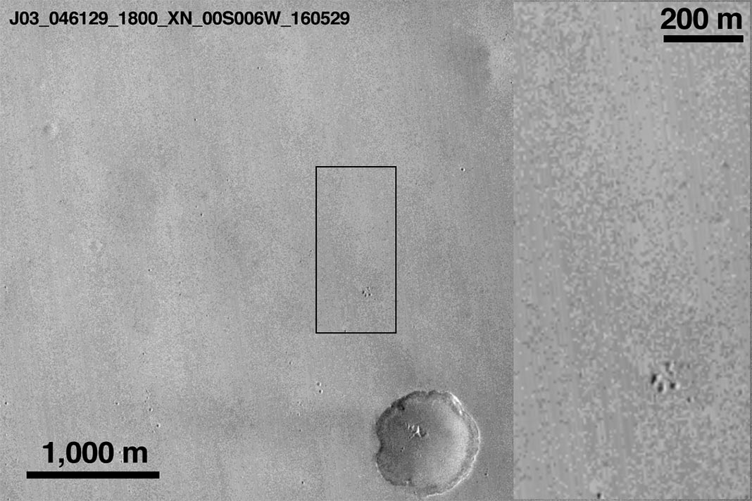 ESA confirma destruição do módulo Schiaparelli em Marte