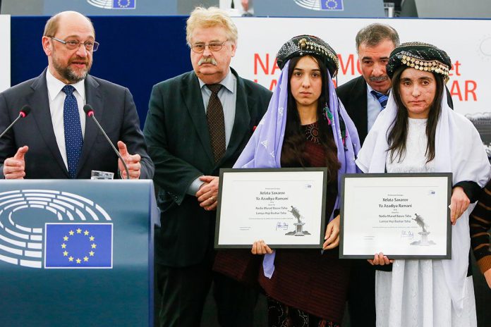 Nadia Murad e Lamiya Aji Bashar recebem prémio Sakharov