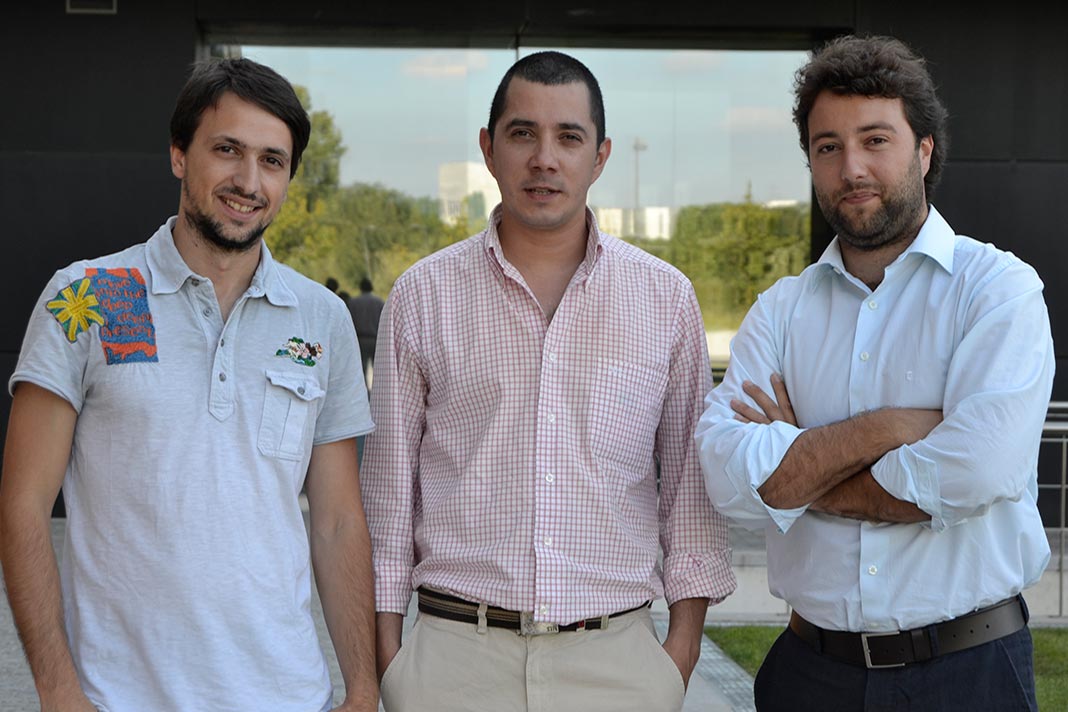 Filipe Monteiro, Filipe Oliveira e André Azevedo (esquerda para a direita) da HealthyRoad