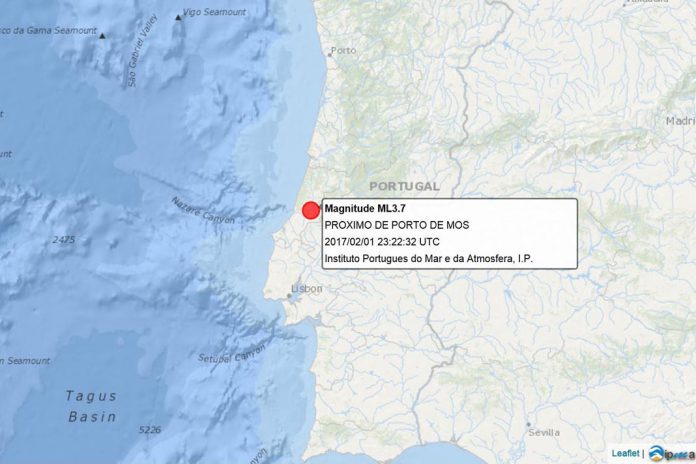 Abalo sísmico sentido em Porto de Mós