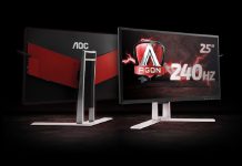 Monitores para jogos da AOC a 240 Hz