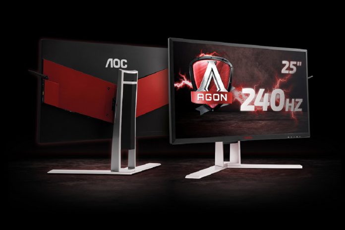 Monitores para jogos da AOC a 240 Hz