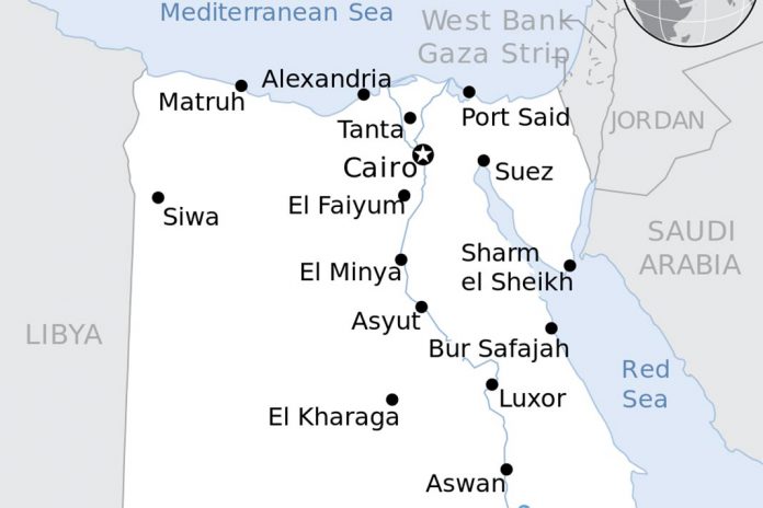 Mapa do Egipto