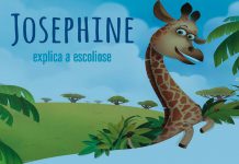 Imagem da campanha ‘Josephine explica a escoliose’