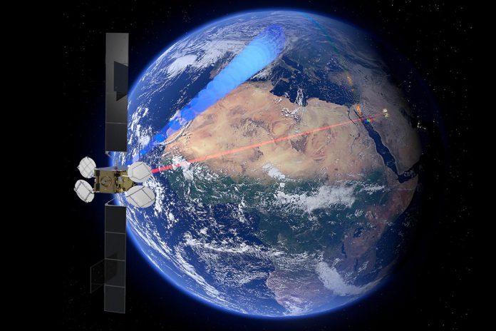 Sentinel-2 a transmitir dados por laser