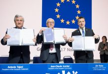 Jean-Claude Juncker, Stefan Lofven, Antonio Tajani