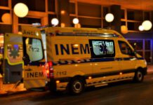 Ambulância do IMEM em intervenção