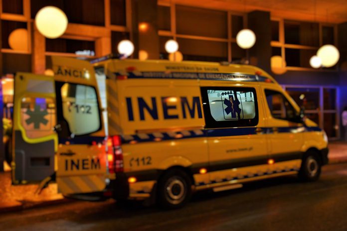 Ambulância do IMEM em intervenção