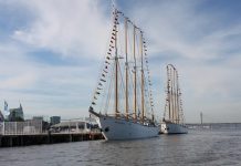 Navios Creoula e Santa Maria Manuel na Marina do Parque das Nações, em Lisboa