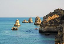 Oceano Atlântico, costa do Algarve