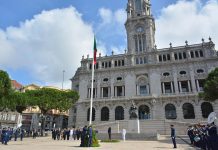 Içar da Bandeira, Avenida dos Aliados, Porto, Dia de Portugal