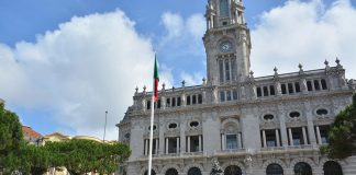 Içar da Bandeira, Avenida dos Aliados, Porto, Dia de Portugal