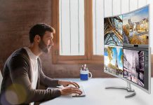 Philips com maior monitor curvo 4k do mercado