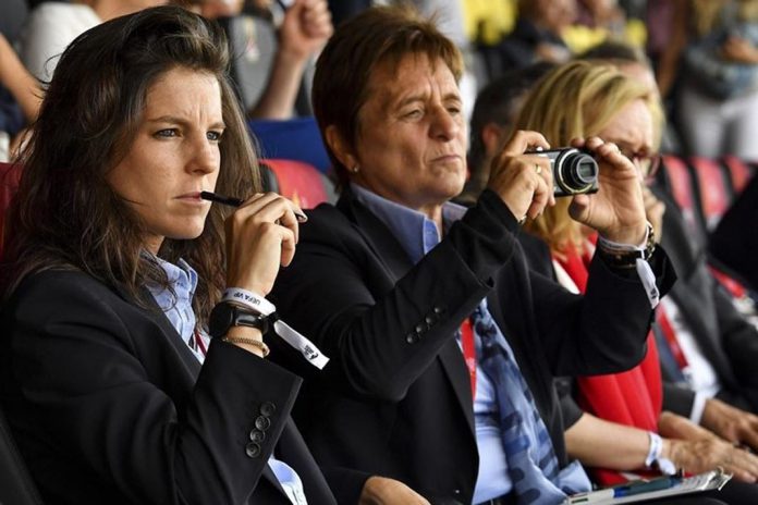 Observadores técnicos da UEFA no EURO 2017 Feminino: Patricia González e Anne Noé