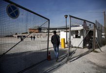 Campo temporário de refugiados em Atenas, na Grécia.