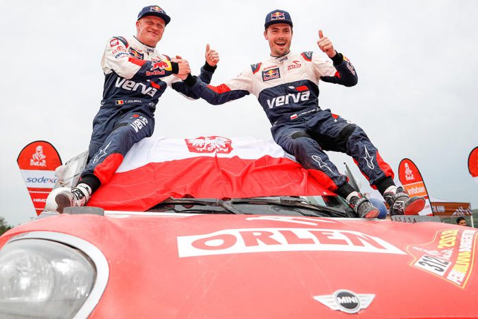 Jakub 'Kuba' Przygonsk, e Tom Colsoul vencem quinto lugar no Dakar 2018