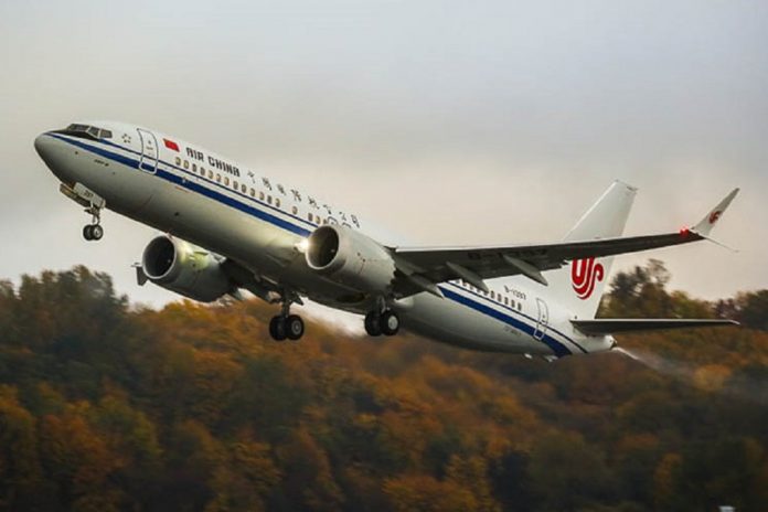 Primeiro Boeing 737 Max 8 concluído no centro de Zhoushan, entregue à Air China Primeiro Boeing 737 Max 8 concluído no centro de Zhoushan, entregue à Air China