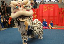 Dança do Leão, comemorações do Novo Ano Chinês