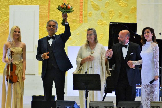 Anastasyia Petryshak, Andrea Bocelli, Elisabeth Sombart, Carlo Bernini e Ana Moura