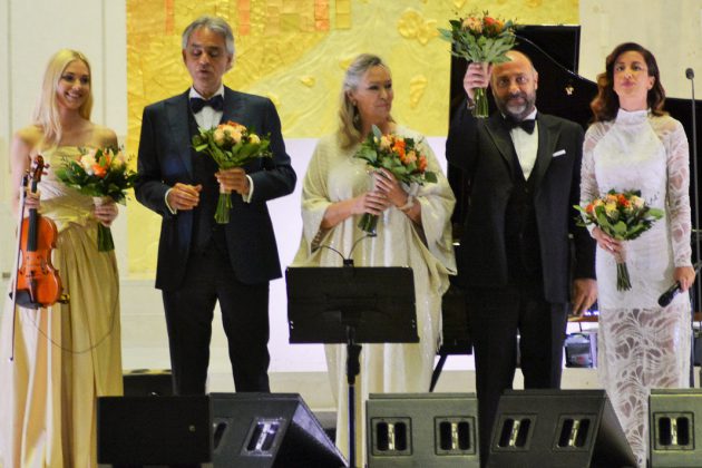 Anastasyia Petryshak, Andrea Bocelli, Elisabeth Sombart, Carlo Bernini e Ana Moura