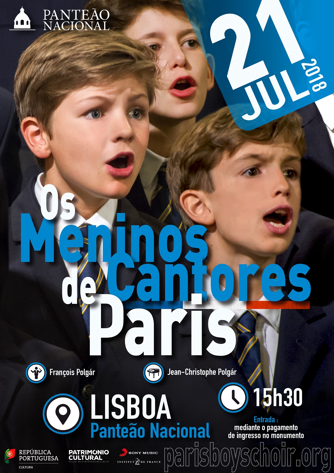 ‘Os Meninos Cantores de Paris’ dão concerto no Panteão Nacional 