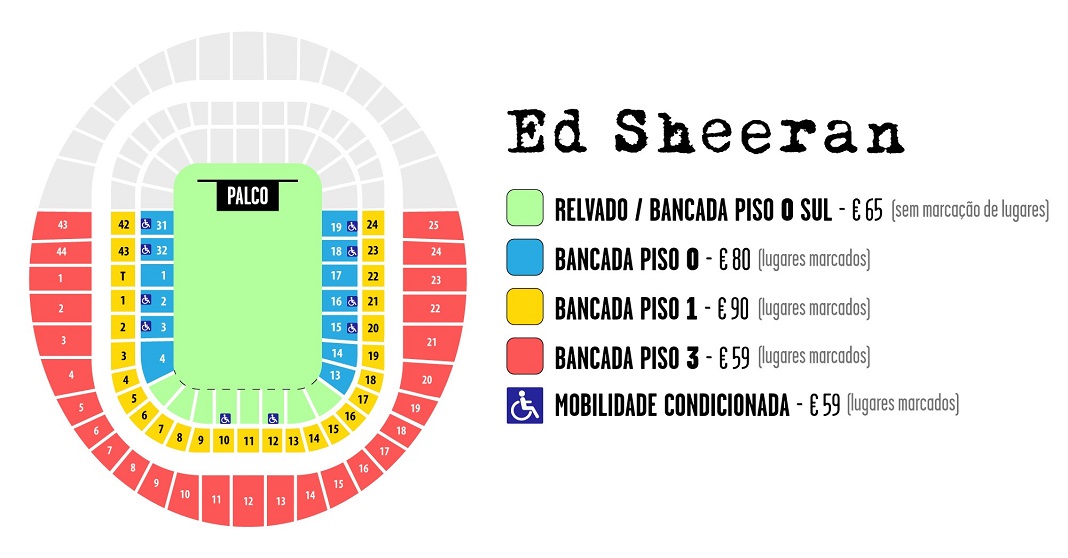 Concerto de Ed Sheeran no Estádio da Luz 