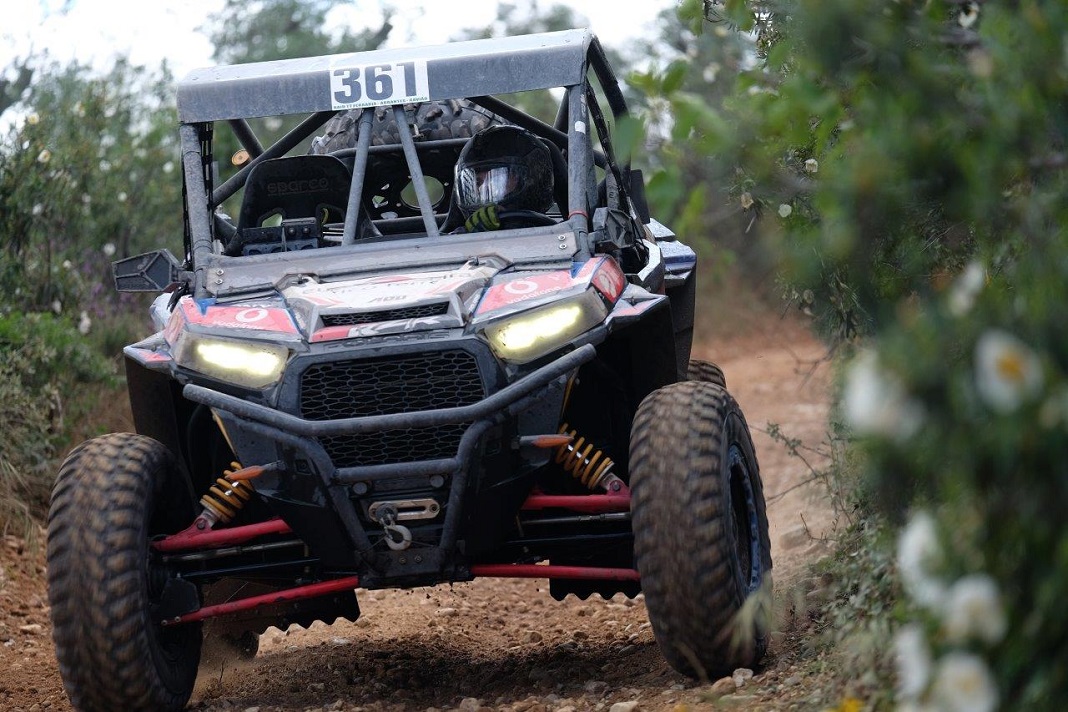 Luís Silva, terceiro na terceira prova do Troféu Polaris RZR, versão turbo