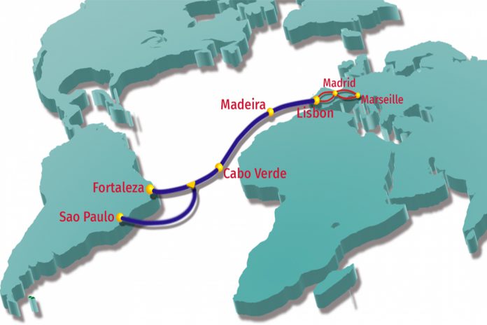 Novo cabo submarino entre Brasil e Portugal reforça comunicações Internet