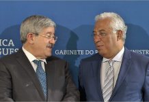 Ahmed Ouyahia, Primeiro-ministro argelino e António Costa, Primeiro-ministro português, na quinta reunião de alto nível entre Portugal e a Argélia.