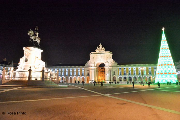 Luzes de Natal em Lisboa, um passeio pela baixa pombalina