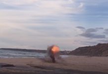 Explosivo inativado na Lourinhã por Mergulhadores da Marinha