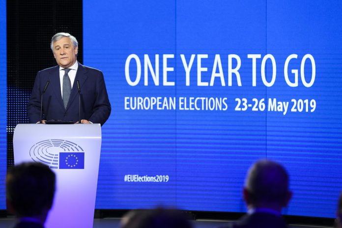 Eleições europeias em maio de 2019