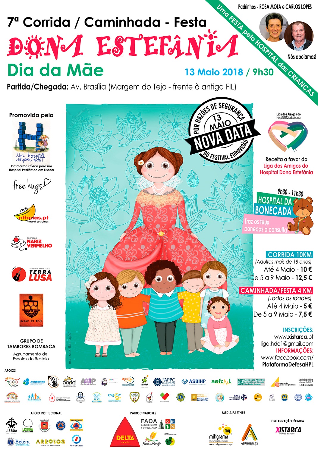 Festa Dona Estefânia com Corrida e Caminhada