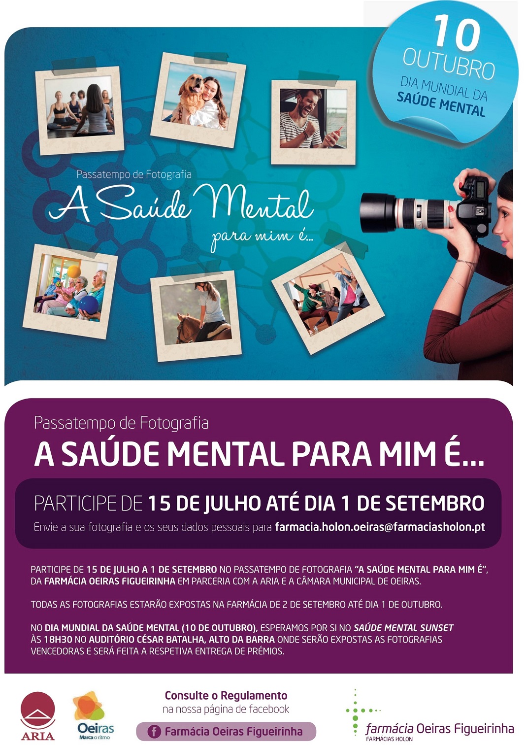 Passatempo de Fotografia: “A Saúde Mental para mim é...”