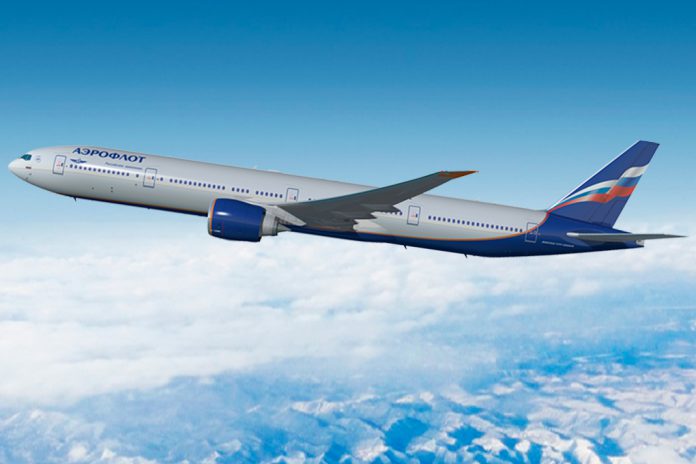 Boeing e Aeroflot anunciam contrato para intervir em 18 Boeing 777-300ERs