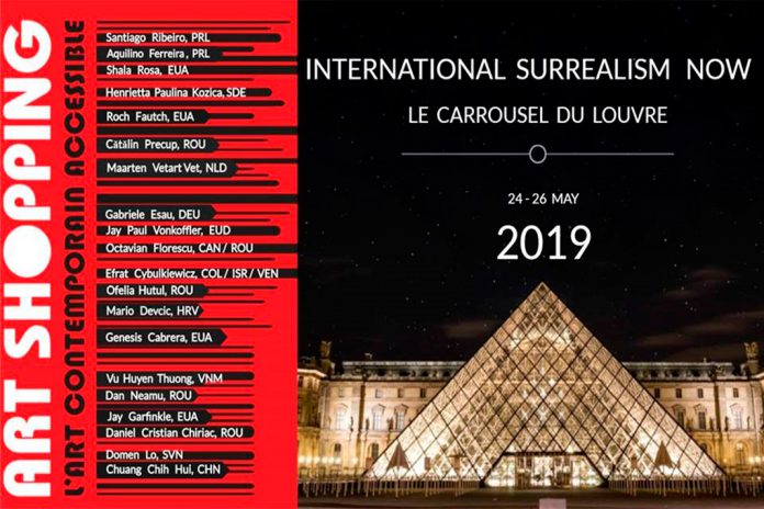 Projeto da Surrealism Now de Santiago Ribeiro no Carrousel do Louvre