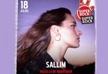 Sallim no Super Bock Super Rock a 18 de julho