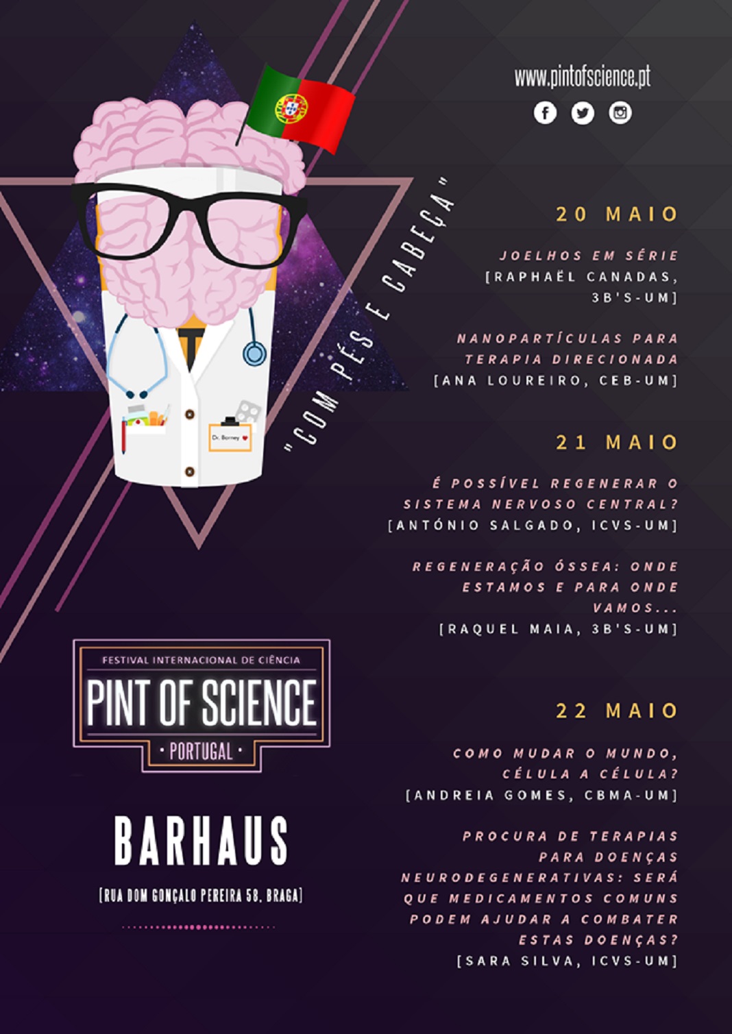 Festival “Pint of Science”: 18 investigadores apresentam projetos em bares de Braga