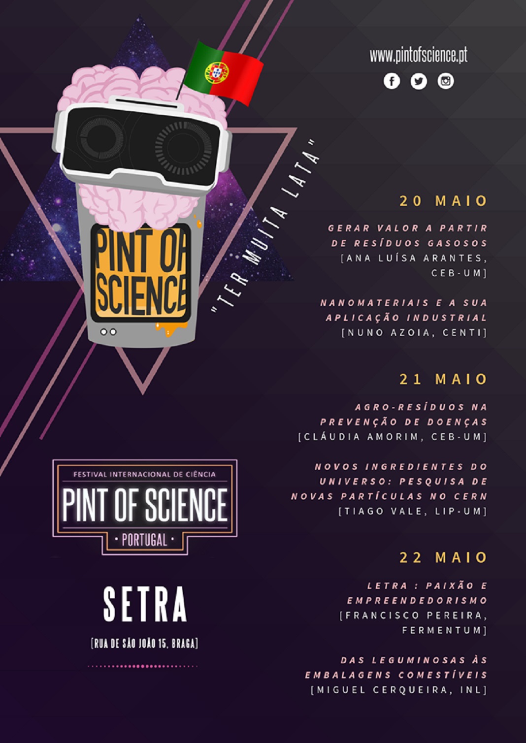 Festival “Pint of Science”: 18 investigadores apresentam projetos em bares de Braga