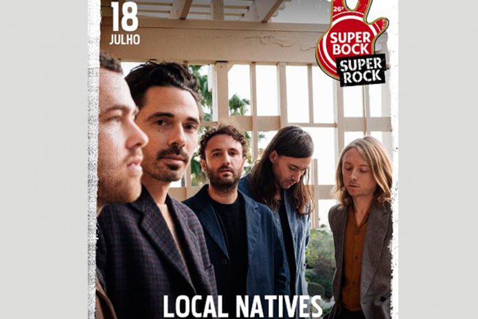 Local Natives a 18 de julho no Palco EDP do Super Bock Super Rock