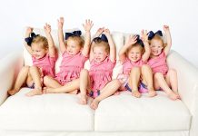 As cinco gémeas de OutDaughtered no TLC