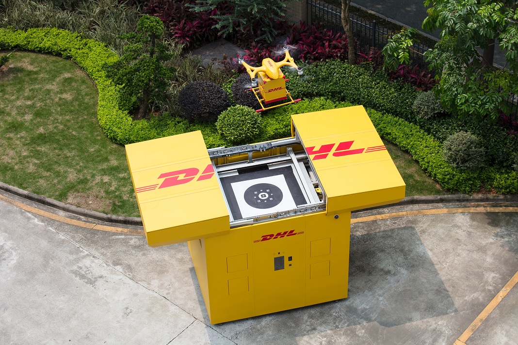 DHL Express inicia serviço de entrega de encomendas com drones