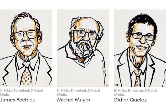 Nobel da Física de 2019 atribuído a James Peebles, Michel Mayor e Didier Queloz