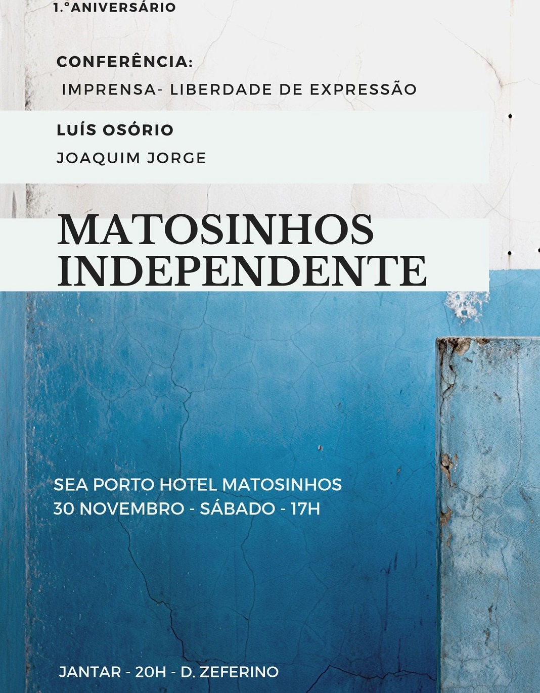 Matosinhos Independente realiza conferência “A Imprensa e a Liberdade de Expressão”